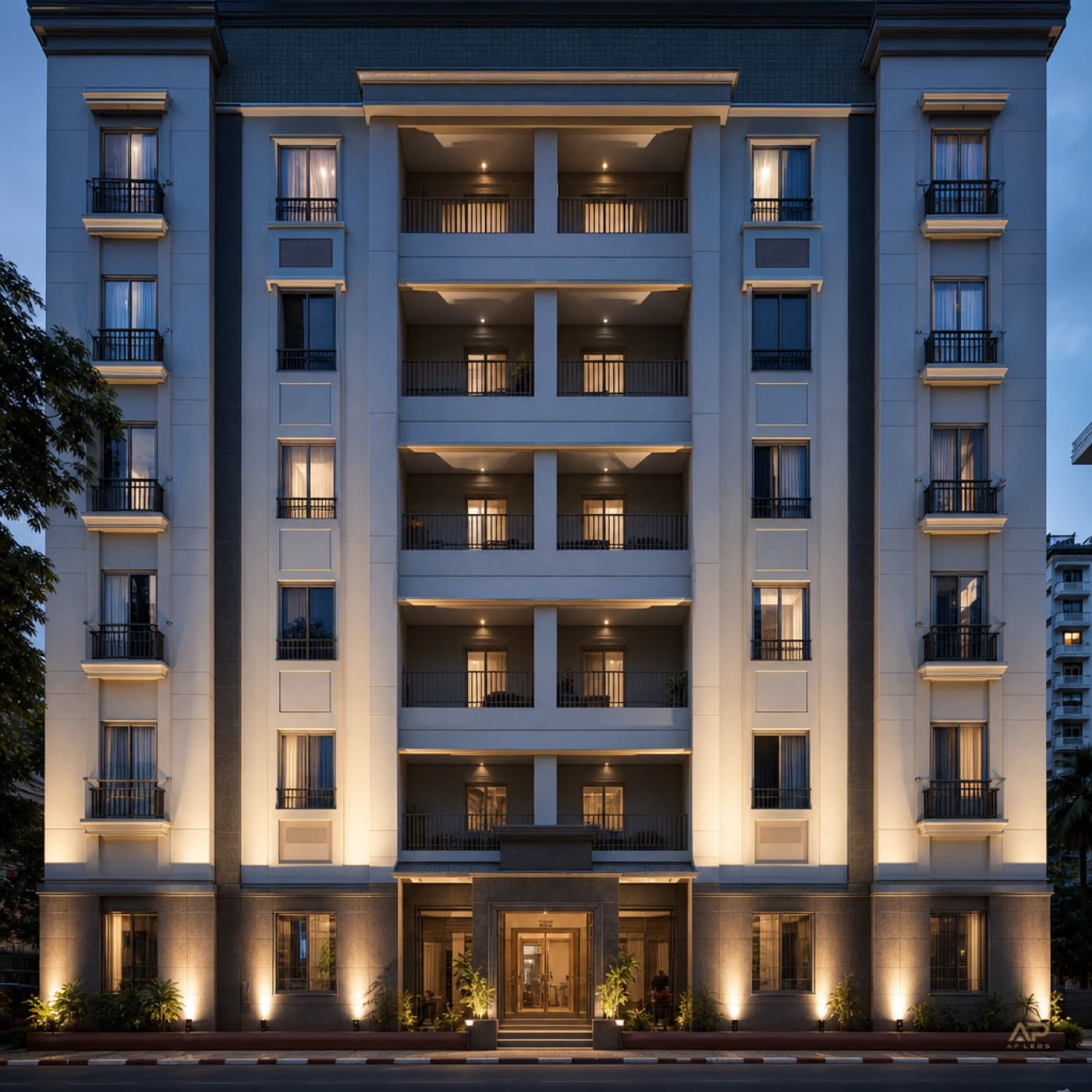 Façade flood